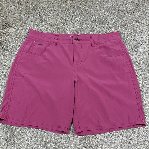 Moutain Khakis Shorts Womens 6* Stretch Hiking Mid Rise Outdoor Gorpcore Pink - Picture 1 of 8